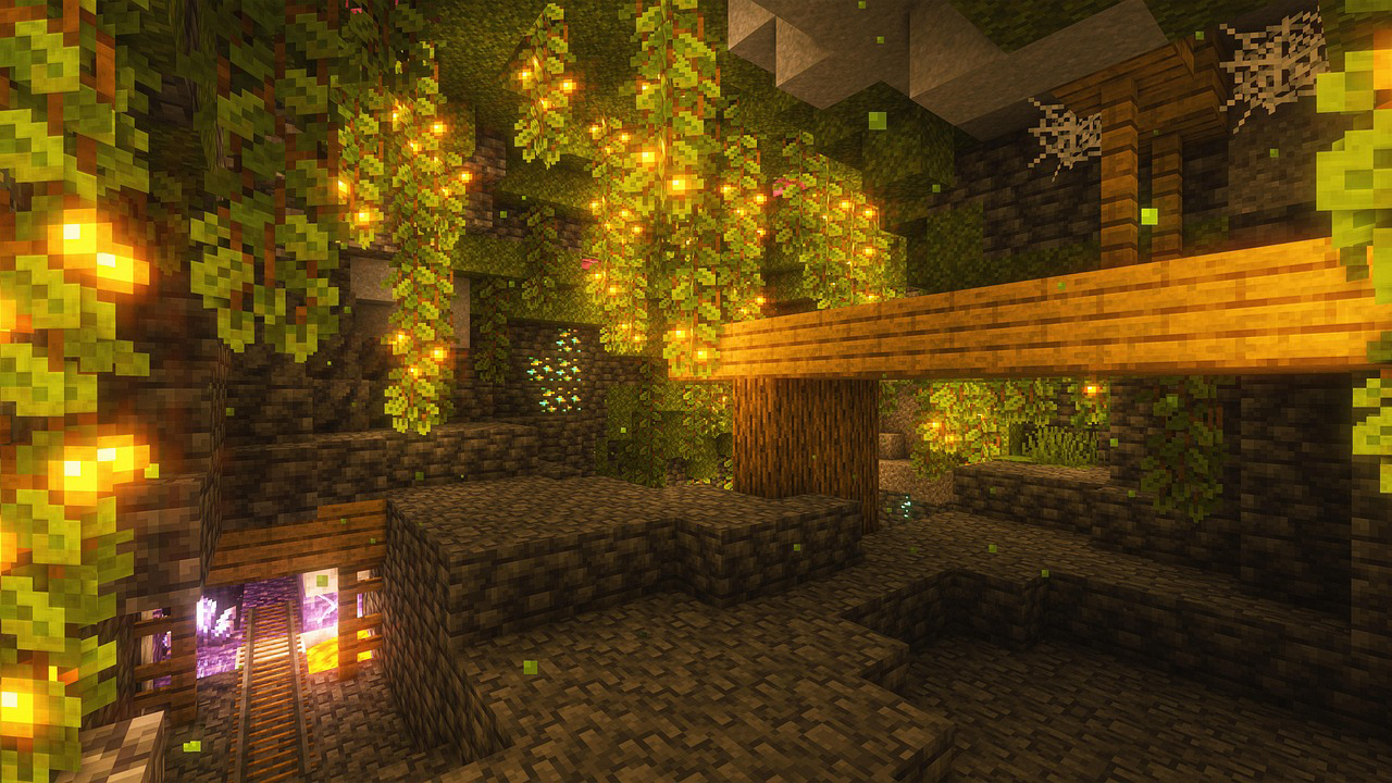 Minecraft world background